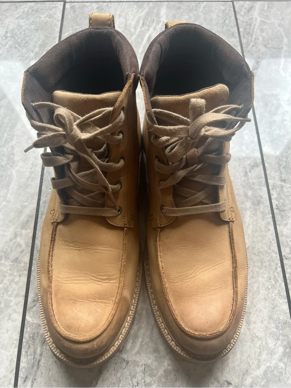 Sorel Madson Moc Toe Waterproof Boots Men's Size 11.5 Buff Brown NM2290-281 Work